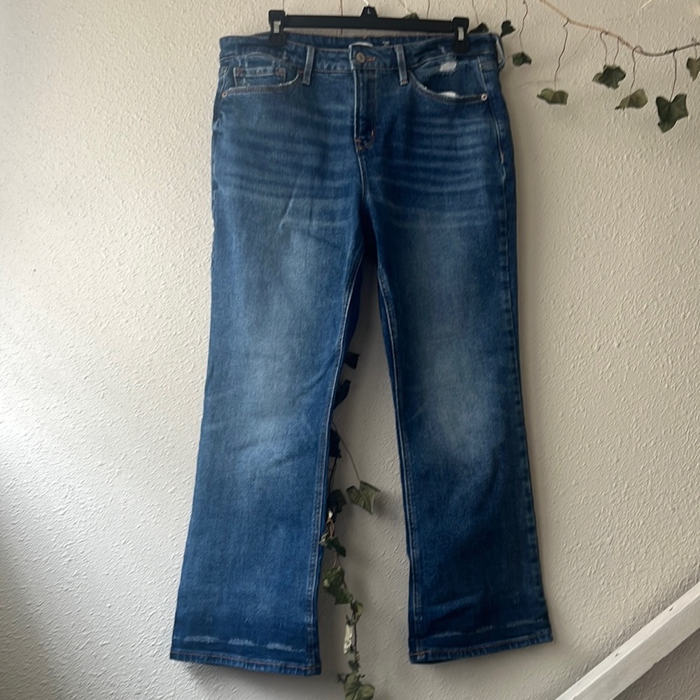 Old Navy flared ankle high rise jeans size 12